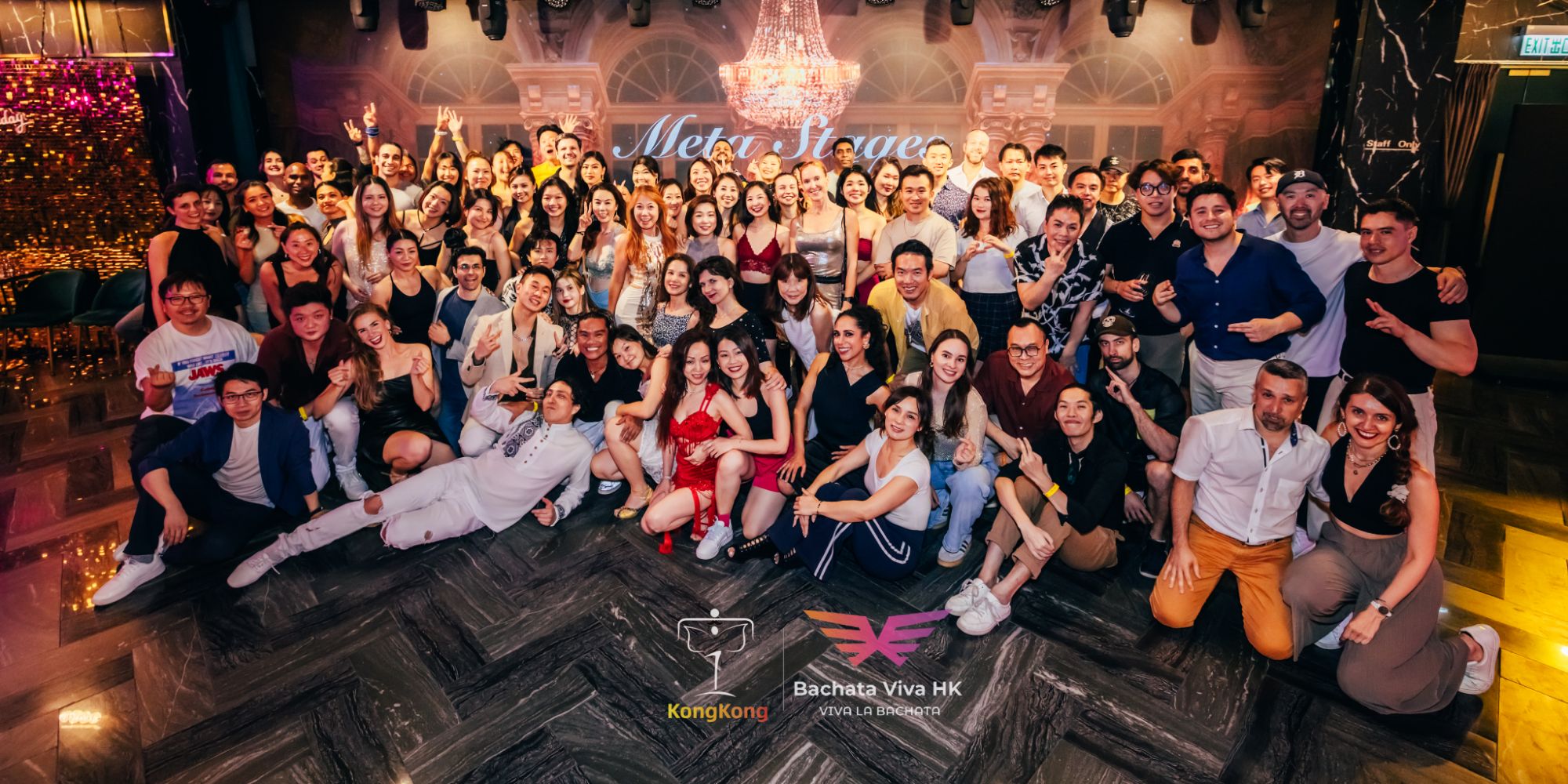 Bachata Viva HK community dancers at a Hong Kong social party